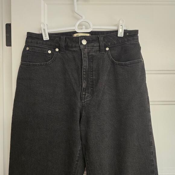 Women's Madewell "Curvy 90s Straight" Black Denim Jeans | Size 29 - Picture 3 of 9